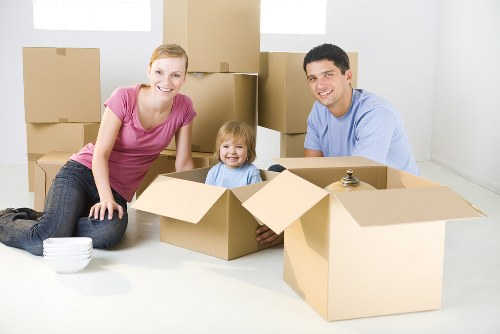 Office relocation planning in Walthamstow with business equipment ready for transport