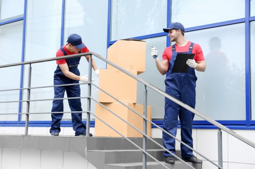 Professional removals team planning a move in Walthamstow