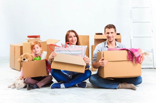 Careful manual handling of furniture during a move