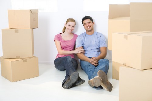 Preparing boxes and furniture for removals in Walthamstow