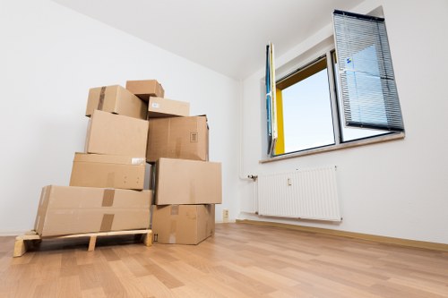 Family using storage in Walthamstow during a house move