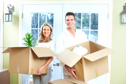 Furniture being safely transported by a local removals company
